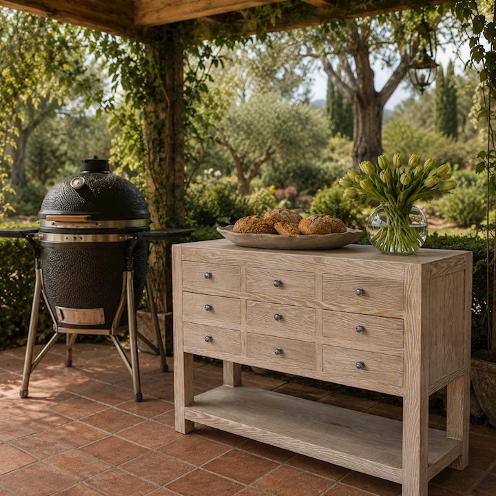 LE MANOIR 9 DRAWER CABINET 110x40x88cm